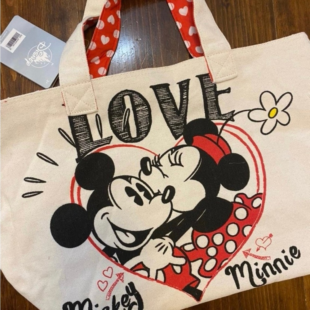 Disney Love Tote Bag with Mickey and Minnie